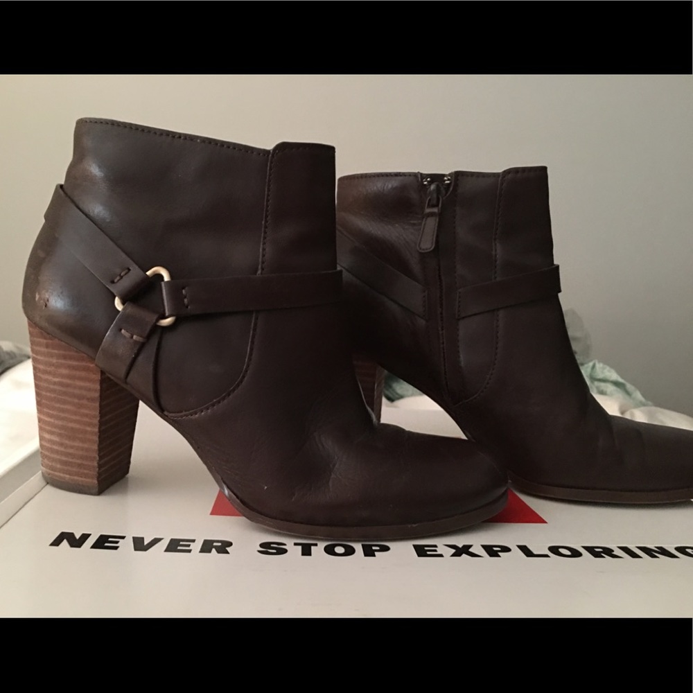 Cole Haan Dark Brown Ankle Boots
